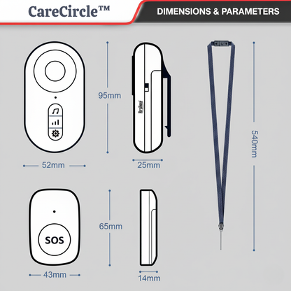 CareCircle™ Wireless Caregiver Pager System - Hear Mom from Any Room, No Monthly Fees