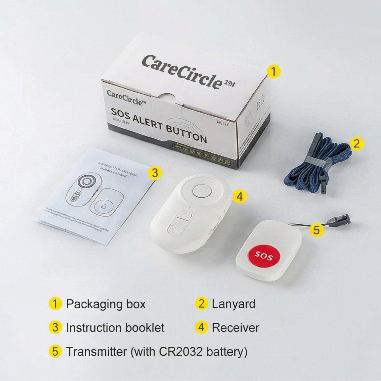 CareCircle™ Wireless Caregiver Pager System - Hear Mom from Any Room, No Monthly Fees